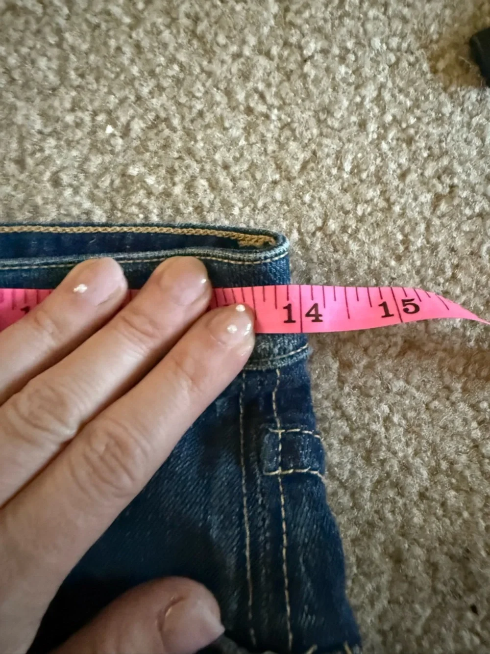 Hudson Jeans Dark Blue Denim Y2K Vintage Mini Skirt with Raw Hem